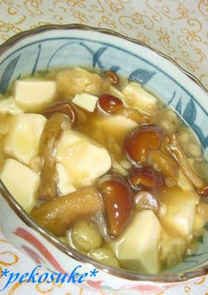お店の味を再現。なめこ豆腐-レシピのメイン写真
