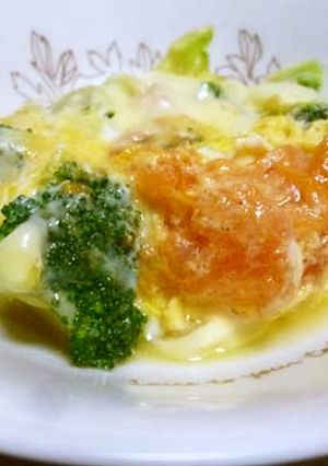 トマトの簡単なんちゃってオムレツ-レシピのメイン写真