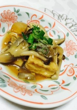 パパッと★節約 焼き豆腐のきのこあんかけ-レシピのメイン写真