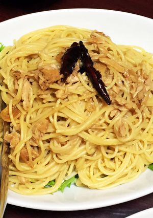 甘辛！ツナと水菜のパスタ♪-レシピのメイン写真
