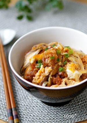 簡単ランチ♡から揚げの卵とじ丼-レシピのメイン写真