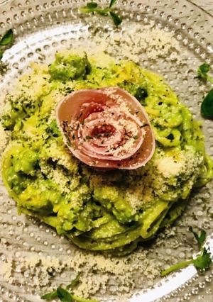 濃厚アボカドの冷製クリームパスタ-レシピのメイン写真