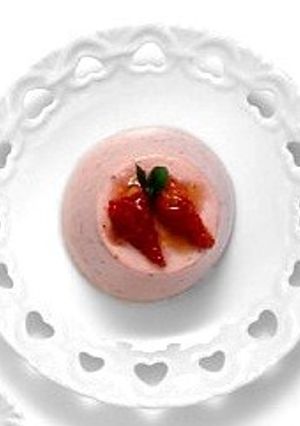 【マービー】ヘルシー　いちごのババロア-レシピのメイン写真