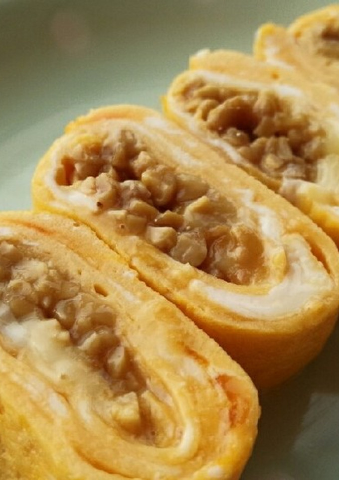 納豆とチーズの卵焼き-レシピのメイン写真
