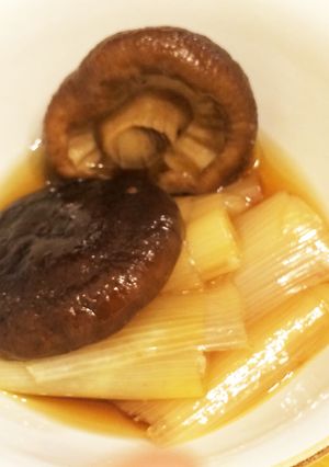 圧力鍋で5分！生しいたけと長ネギの含め煮-レシピのメイン写真