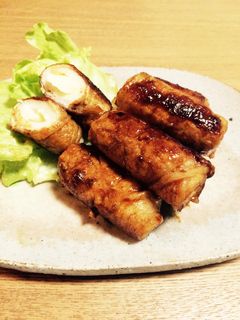 冷凍可♡弁当にも!ちくわチーズの豚肉巻き-レシピのメイン写真