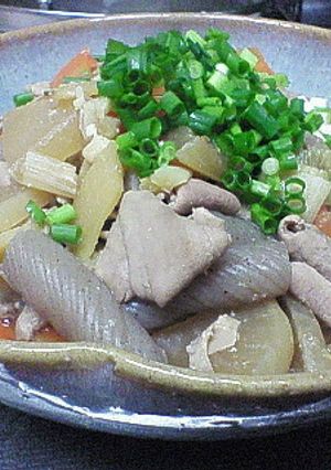みそ味と醤油味でもつ煮♪-レシピのメイン写真