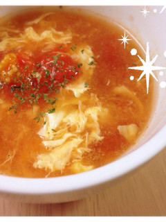 体に優しい*トマト卵スープ-レシピのメイン写真