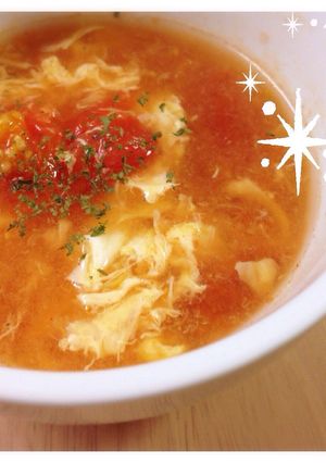 体に優しい*トマト卵スープ-レシピのメイン写真
