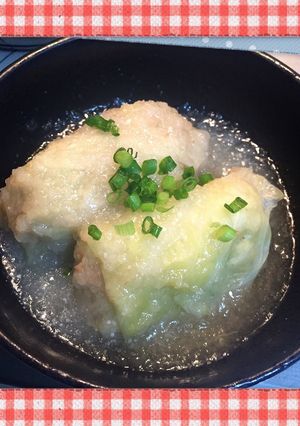 おからロールキャベツ みぞれあんかけ-レシピのメイン写真
