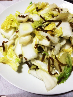 白菜と塩昆布のズボラサラダ-レシピのメイン写真