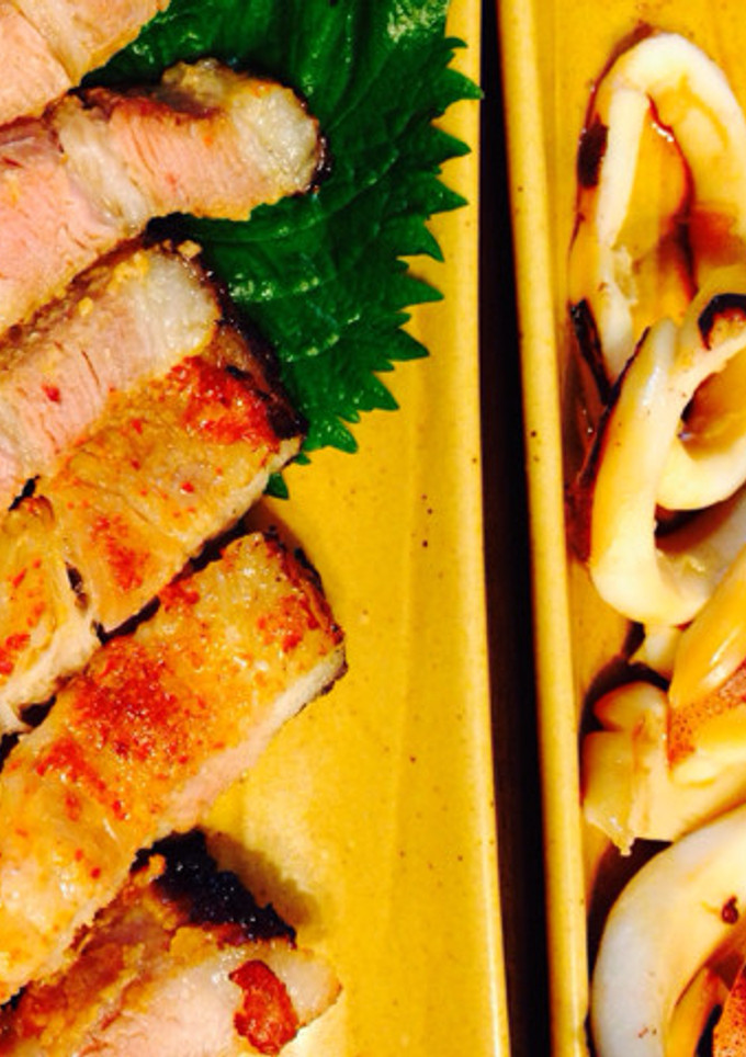 イカ焼きと、豚肉の味噌漬け-レシピのメイン写真