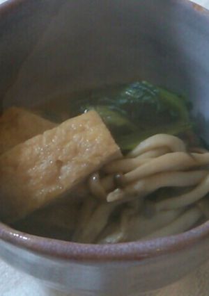 油揚げしめじと小松菜の煮物-レシピのメイン写真