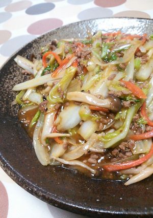 ゴマ油香る♪シャキシャキ麻婆白菜-レシピのメイン写真