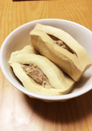 高野豆腐の挽肉詰め-レシピのメイン写真