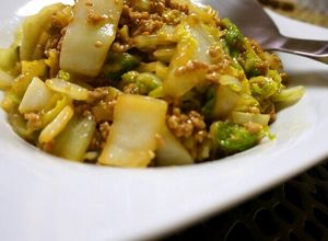 はやっうまっ☆白菜と豚ひき肉の簡単炒め-レシピのメイン写真