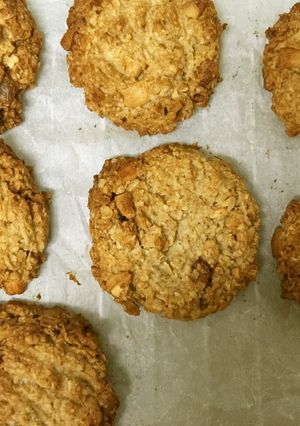 香ばしいナッツのオートミールクッキー-レシピのメイン写真
