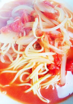 簡単 トマトスープスパゲティ-レシピのメイン写真