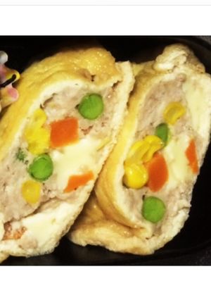 鳥ひき肉の巾着煮（しのだ煮）-レシピのメイン写真