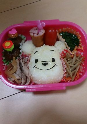 プーさんキャラ弁-レシピのメイン写真