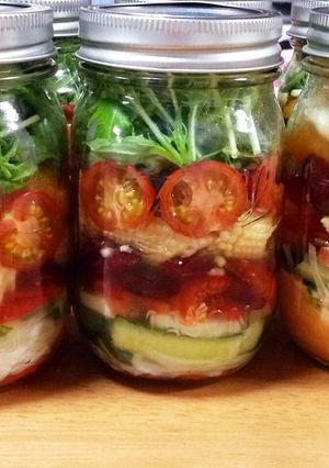 野菜たっぷりメイソンジャーサラダ-レシピのメイン写真