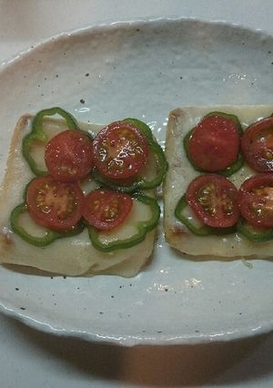 サクサク油揚げのピザ-レシピのメイン写真