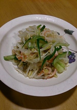 もやしキュウリかにかまサッパリ中華サラダ-レシピのメイン写真