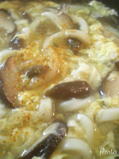 クイック!椎茸のかき玉うどん-レシピのメイン写真