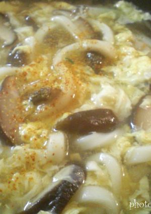 クイック!椎茸のかき玉うどん-レシピのメイン写真