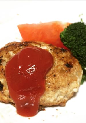 ふわとろ♡混ぜて焼くだけ！豆腐ハンバーグ-レシピのメイン写真