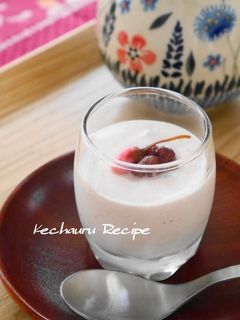 春らんまん♪桜餅風味の小倉ムース-レシピのメイン写真