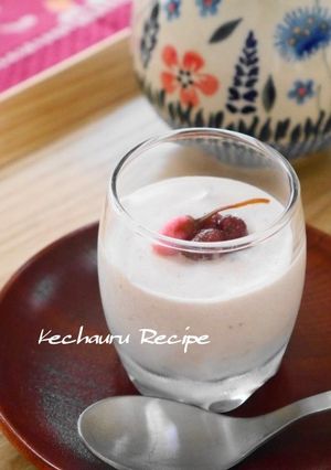 春らんまん♪桜餅風味の小倉ムース-レシピのメイン写真