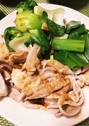 簡単5分☆豚肉の柚子ポン酢和え-レシピのメイン写真
