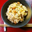 炒り豆入り茶飯♪