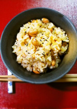 炒り豆入り茶飯♪-レシピのメイン写真