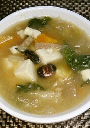 ヘルシー☆雑穀米と野菜の和風スープ-レシピのメイン写真
