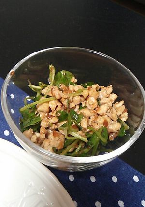 簡単絶品！豆苗と豆腐そぼろのサラダ♪-レシピのメイン写真