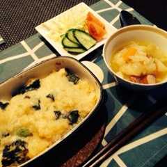รูปของ キャンベルのクラムチャウダー缶でドリア♡