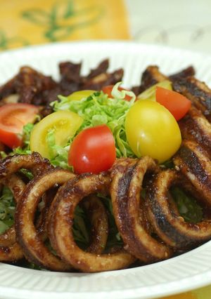 揚げイカのウスターソース煮-レシピのメイン写真