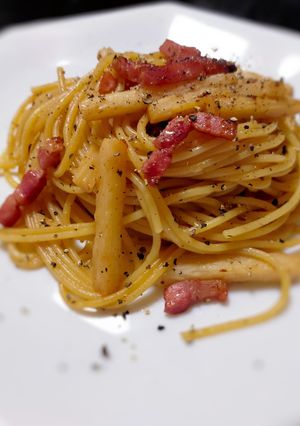 長芋とベーコンのバター醤油パスタ-レシピのメイン写真