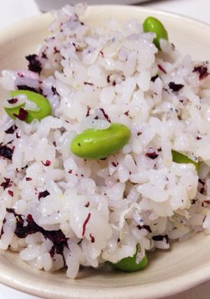 ゆかりとジャコと枝豆で簡単美味しい味ご飯-レシピのメイン写真
