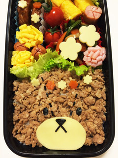 ジャッキー☆くまのがっこう☆キャラ弁-レシピのメイン写真