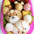 ジャッキー&DB*くまのがっこうキャラ弁