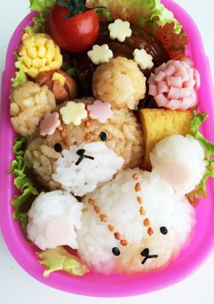 ジャッキー&DB*くまのがっこうキャラ弁-レシピのメイン写真