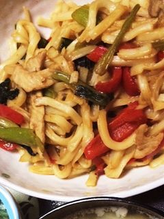 残り物で焼きうどん-レシピのメイン写真
