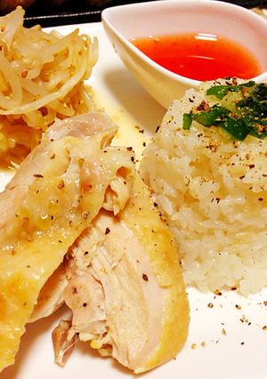 簡単、手抜、スイッチ押すだけ！海南風鶏飯-レシピのメイン写真