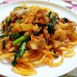 豚キムチ焼きうどん