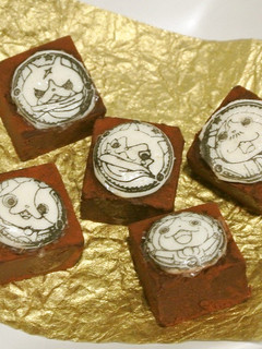バレンタインに♪簡単キャラデコ生チョコ-レシピのメイン写真