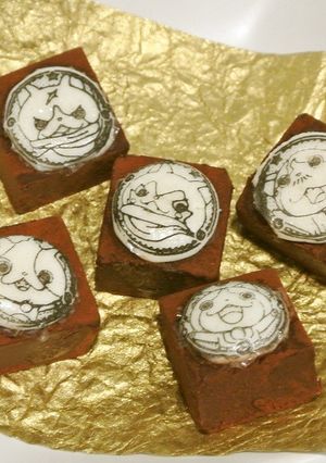 バレンタインに♪簡単キャラデコ生チョコ-レシピのメイン写真