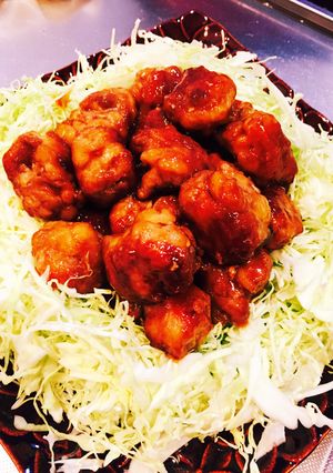 豚コマで甘辛肉団子-レシピのメイン写真